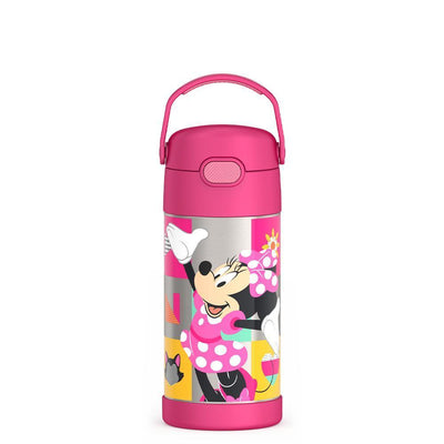 12 ounce Funtainer water bottle, Minnie Mouse Bowtique.