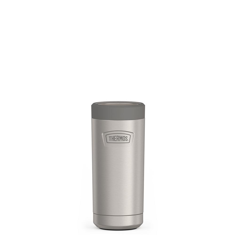 12 ounce Slim Can Insulator, Matte Stainless Steel.