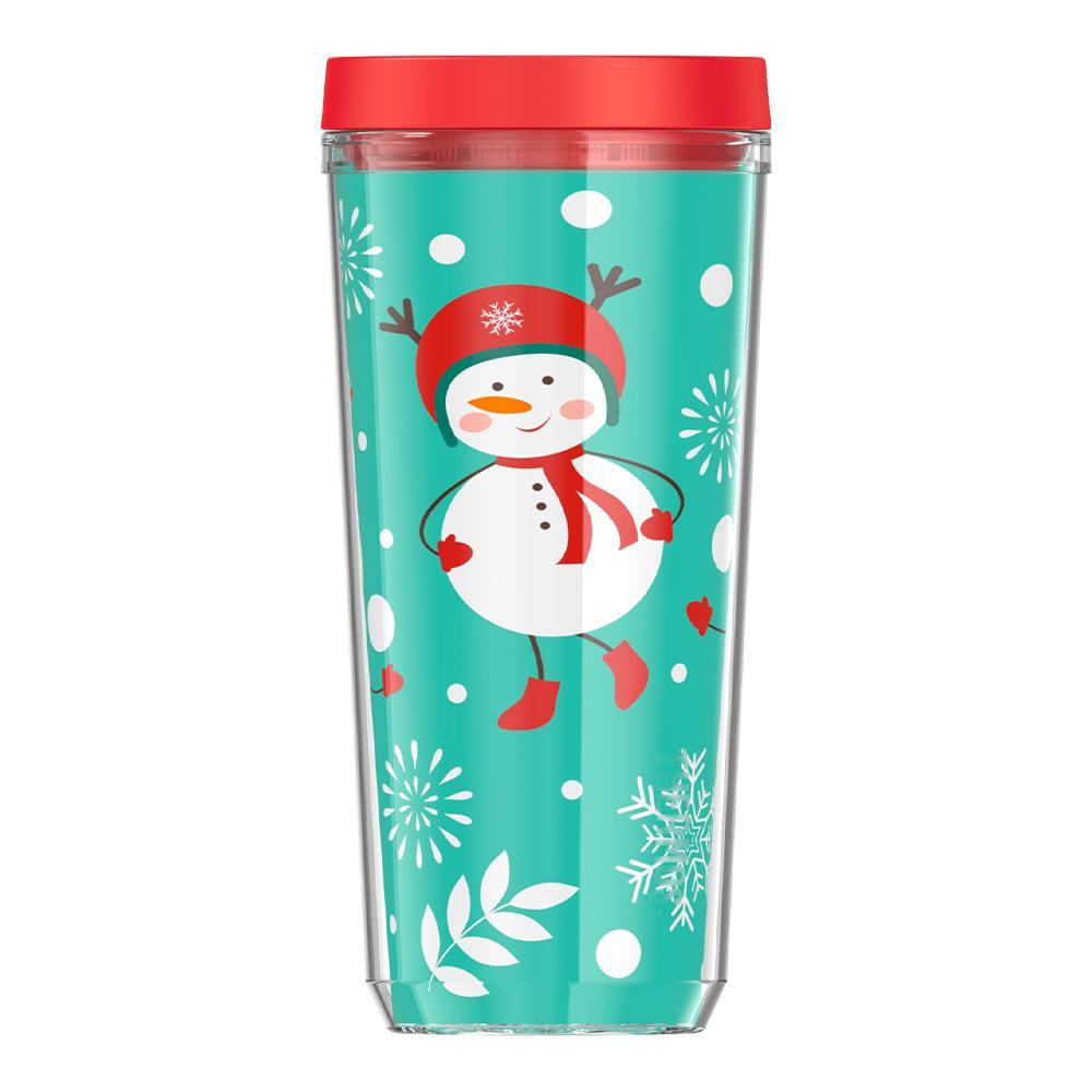 16oz DOUBLE WALL TUMBLER SNOWMAN