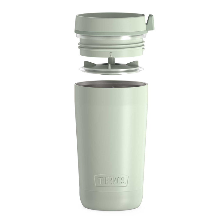 12 ounce alta tumbler, green, unassembled.