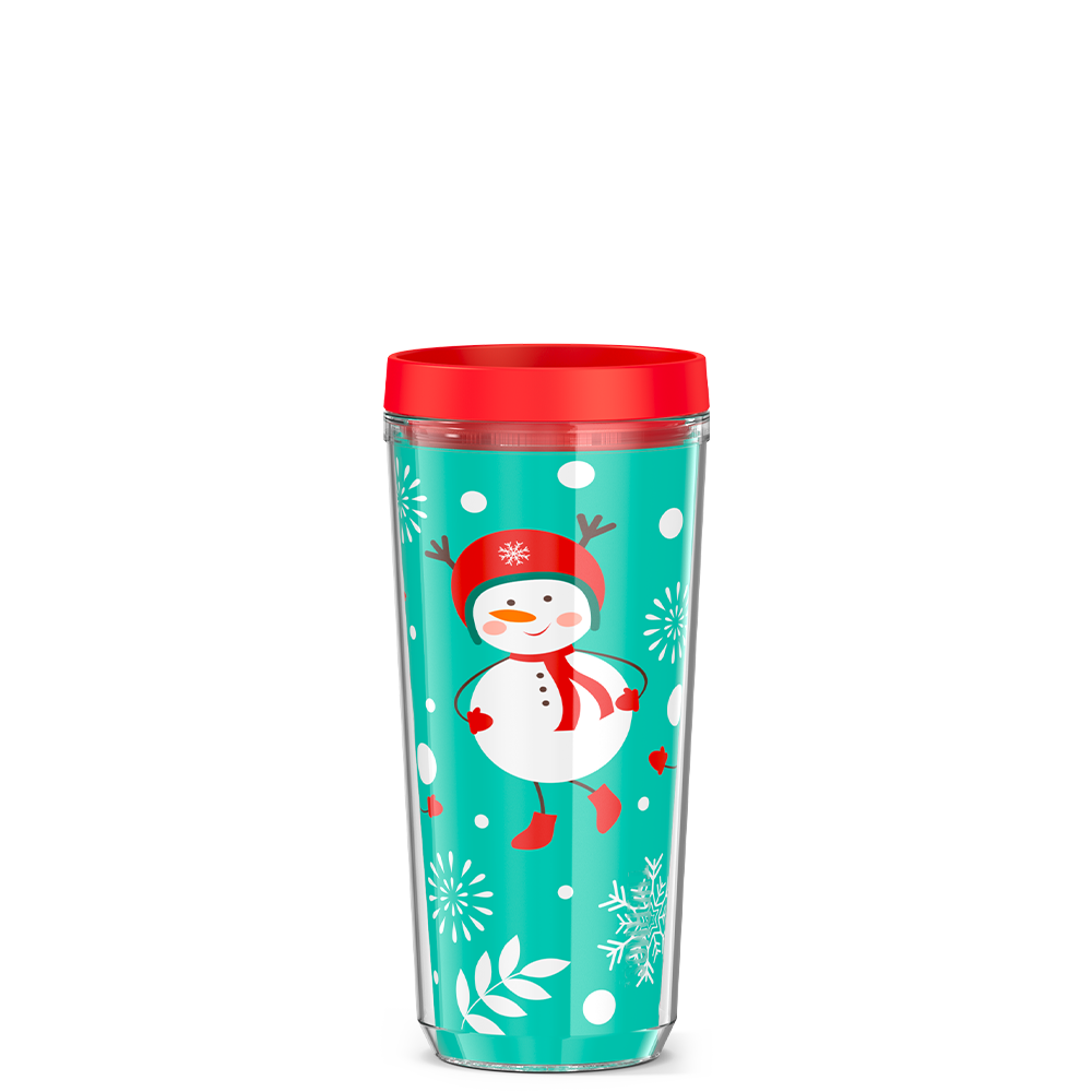 16oz DOUBLE WALL TUMBLER SNOWMAN