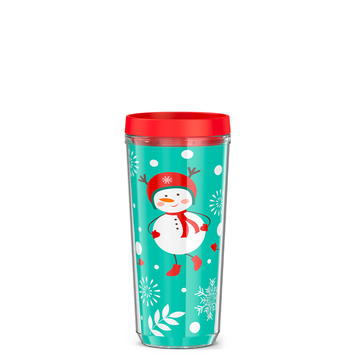 16oz DOUBLE WALL TUMBLER SNOWMAN